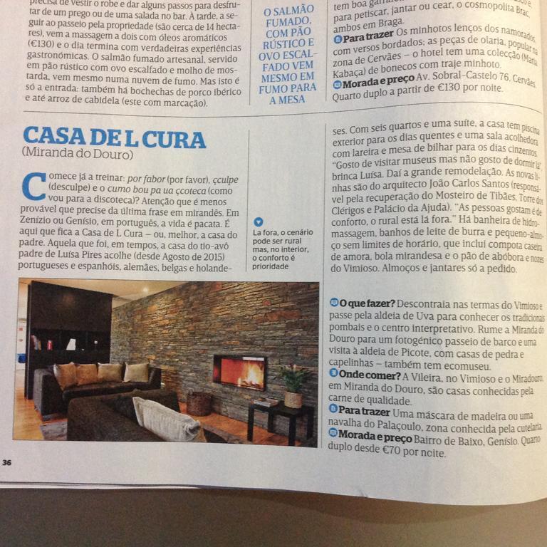 Casa De L Cura Guest House มีรันดา โด โดว์โร ภายนอก รูปภาพ